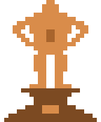 Bronze bodybuilder trophy